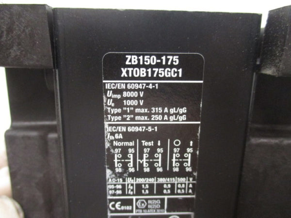EATON ZB150-175 OVERLOAD RELAY 145-175A NSMP