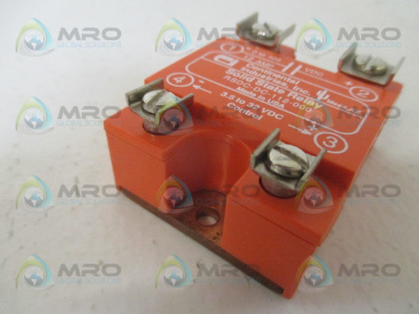 CONTINENTAL INDUSTRIES RSDC-DC-112-000 SOLID STATE RELAY NSNP