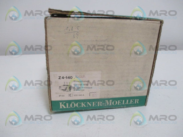 KLOCKNER MOELLER Z4-140K-NA OVERLOAD RELAY 140A (AS PICTURED) NSMP