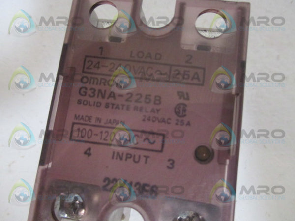 OMRON G3NA-225B SOLID STATE RELAY 120V UNMP