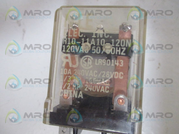 NTE ELECTRIC R10-11A10-120N RELAY 120VAC UNMP