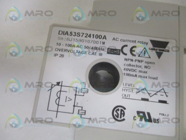 CARLO GAVAZZI DIA53S724100A AC CURRENT RELAY NSMP