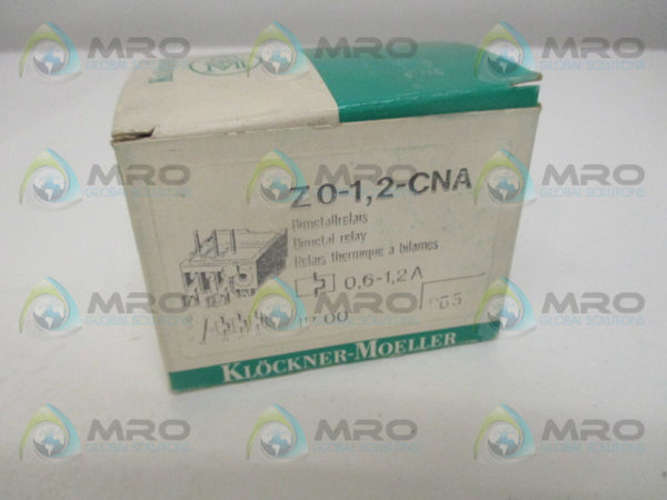KLOCKNER MOELLER Z0-1,2-CNA BITMETAL RELAY 0,6-1,2A NSMP