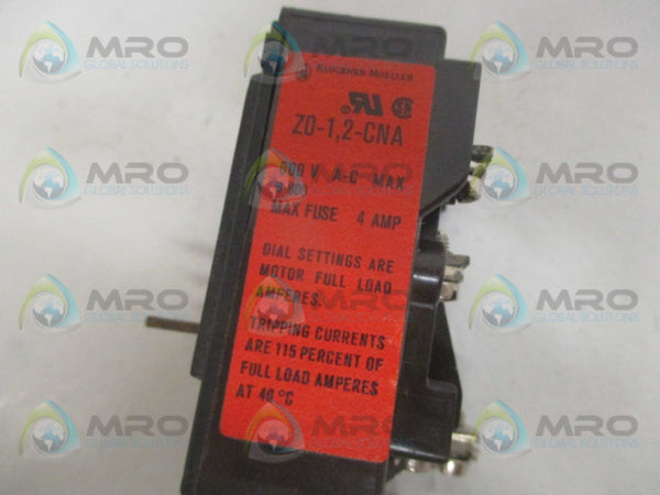 KLOCKNER MOELLER Z0-1,2-CNA BITMETAL RELAY 0,6-1,2A NSMP