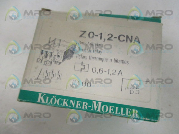 KLOCKNER MOELLER Z0-1,2-CNA BITMETAL RELAY 0,6-1,2A NSMP