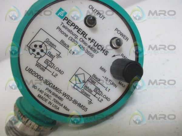 PEPPERL+FUCHS UB2000-30GM65-WS3-BHMS5 ULTRA SONIC SENSOR UNMP