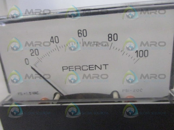 YOKOGAWA 251230LCXX PANEL METER 0-100% AC VM NSMP
