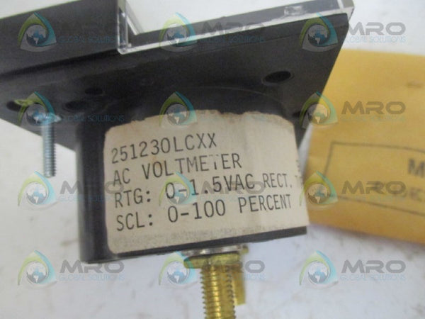 YOKOGAWA 251230LCXX PANEL METER 0-100% AC VM NSMP