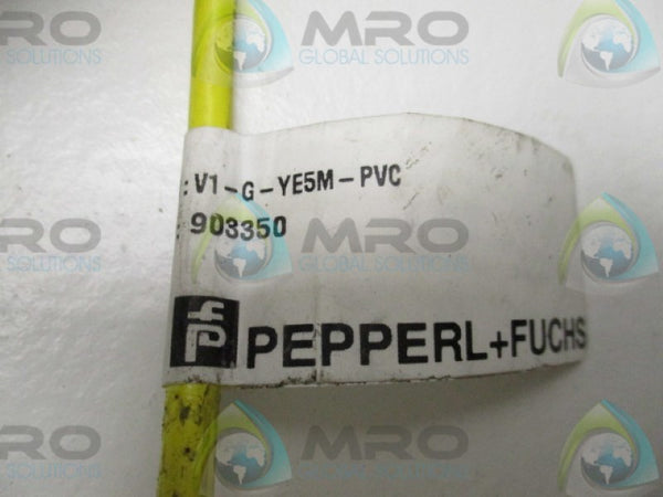PEPPERL+FUCHS 903350 VI-G-YE5M-PVC CORDSET CABLE NSNP