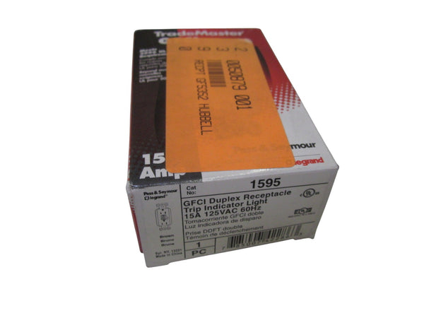 PASS & SEYMOUR 1595 GFC1 DUPLEX RECEPTACLE TRIP INDICATOR LIGHT NSMP