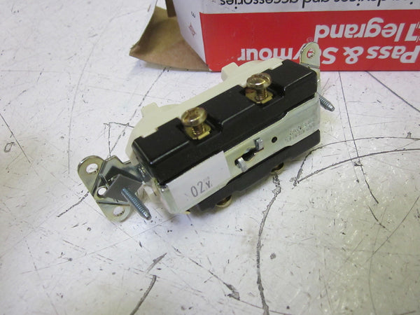 PASS & SEYMOUR 690-I COMBINATION DEVICE TWO 1P SWITCHES 15A 120/277VAC NSNP IN