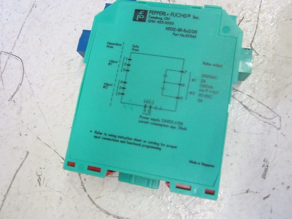 PEPPERL+FUCHS KFD2-SR-EX2.GS ISOLATED SWITCH AMPLIFIER 2CHANNEL 24V UNMP