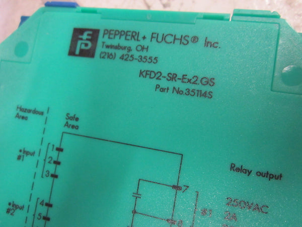 PEPPERL+FUCHS KFD2-SR-EX2.GS ISOLATED SWITCH AMPLIFIER 2CHANNEL 24V UNMP