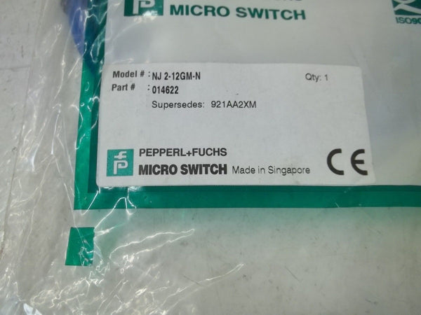 PEPPERL+FUCHS NJ2-12GM-N PROXIMITY SENSOR NSMP