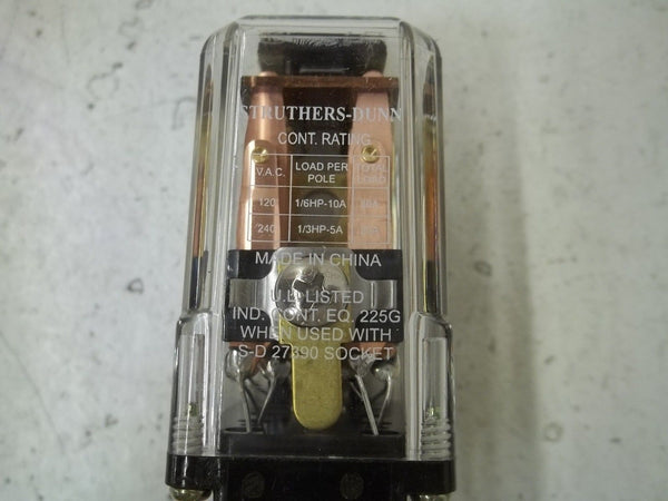 STRUTHERS-DUNN 219BBXPLM RELAY 120VAC UNMP