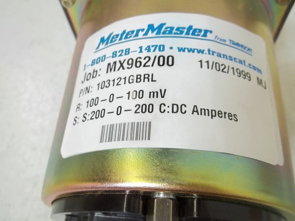 YOKOGAWA 103121GBRL PANEL METER 200-0-200 NSMP