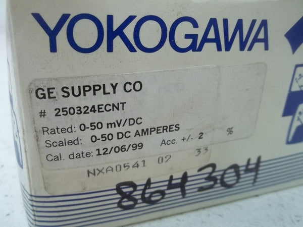 YOKOGAWA 250324ECNT 0-50 D-C AMPERES NSMP