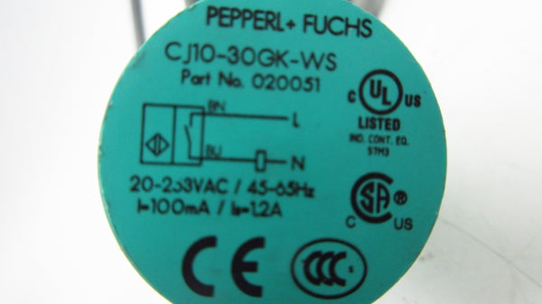 PEPPERL+FUCHS CJ10-30GK-WS 020051 20-230VAC NSNP