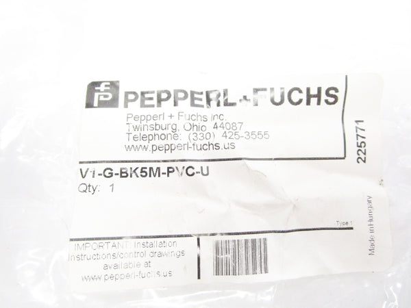 PEPPERL+FUCHS V1-G-BK5M-PVC-U NSMP