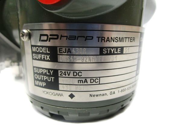 YOKOGAWA EJA430A-DAS4B-92NA/FF1/D1 NSMP