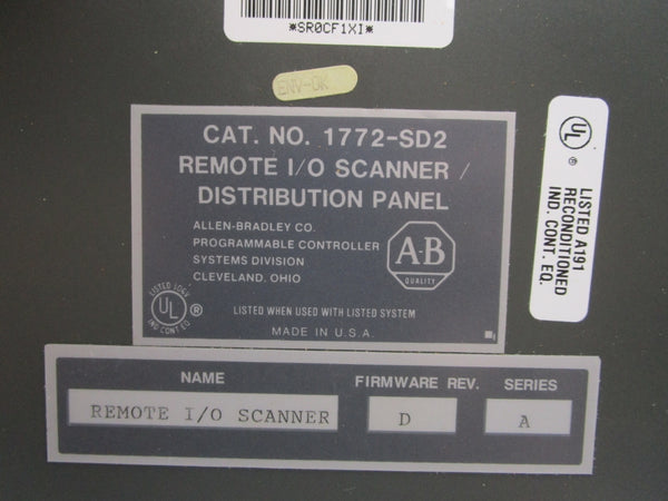 ALLEN BRADLEY 1772-SD2 SER. A F/W D NSMP