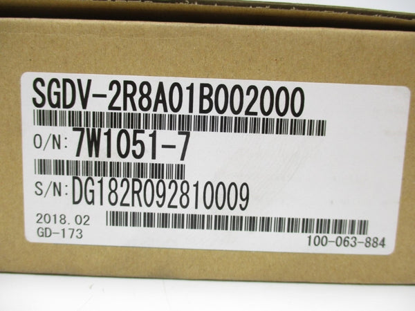YASKAWA SGDV-2R8A01B002000 200-230V 2A NSMP