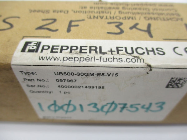 PEPPERL+FUCHS UB500-30GM-E5-V15 097967 NSMP