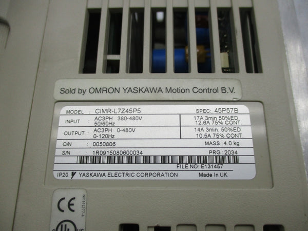 YASKAWA ELECTRIC CIMR-L7Z45P5 380-480V NSNP