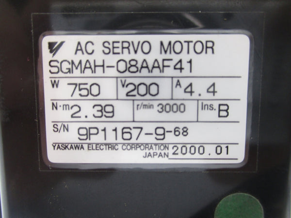 YASKAWA SGMAH-08AAF41 200V 4.4A UNMP