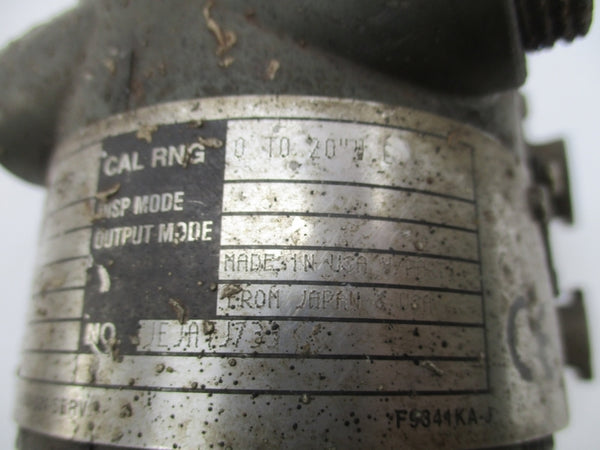 YOKOGAWA EJA110ADMS4B-92ED/FF1/D1 24VDC 4-20MADC 2000PSI UNMP