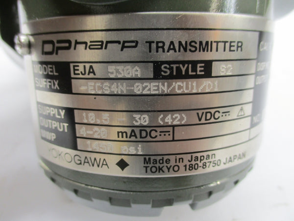 YOKOGAWA EJA530A-ECS4N-02EN/CU1/D1 10.5-30VDC 1450PSI NSNP