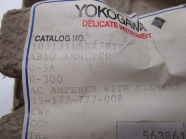 YOKOGAWA 103131LSRX7PYK 0-300 NSMP