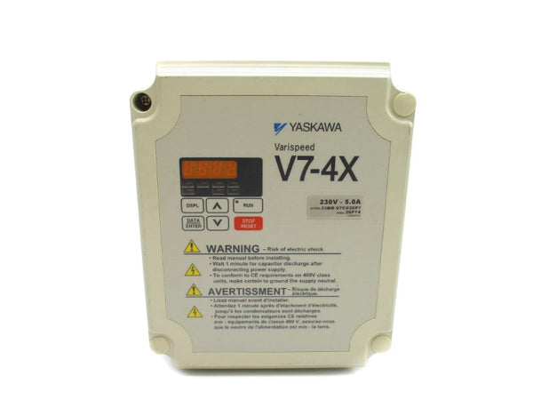YASKAWA CIMR-V7CU20P7 20P74 230V 5.0A UNMP