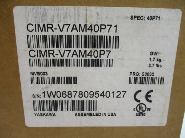 YASKAWA CIMR-V7AM40P71 380-460V 4.7A NSMP