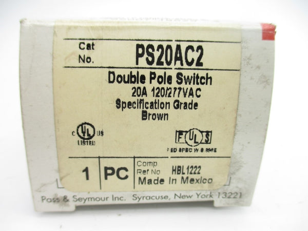 PASS & SEYMOUR PS20AC2 120/277VAC 20A (BROWN) NSMP