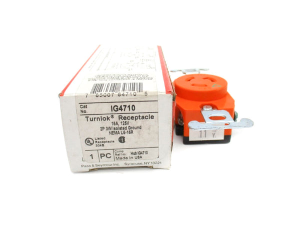 PASS & SEYMOUR IG4710 125V 15A (ORANGE) NSMP