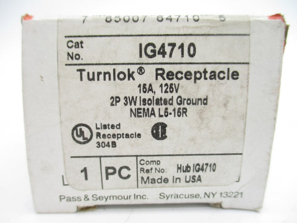 PASS & SEYMOUR IG4710 125V 15A (ORANGE) NSMP