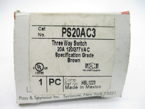 PASS & SEYMOUR PS20AC3 120/277VAC 20A (BROWN) NSMP