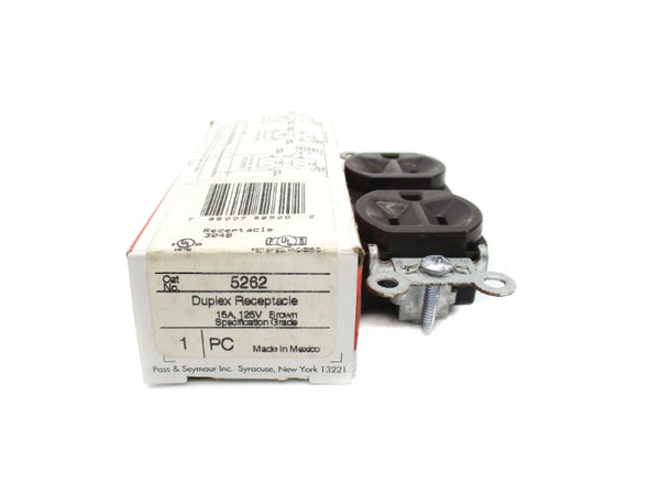 PASS & SEYMOUR 5262 125V 15A (BROWN) NSMP