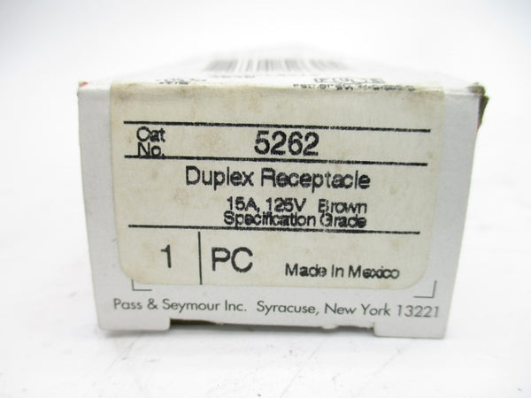 PASS & SEYMOUR 5262 125V 15A (BROWN) NSMP