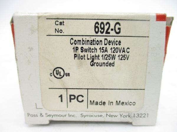PASS & SEYMOUR 692-G 120VAC 15A NSMP