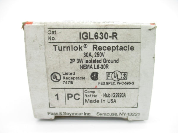 PASS & SEYMOUR IGL630-R 250V 30A NSMP