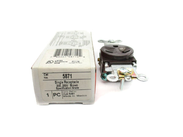 PASS & SEYMOUR 5871 250V 20A (BROWN) NSMP