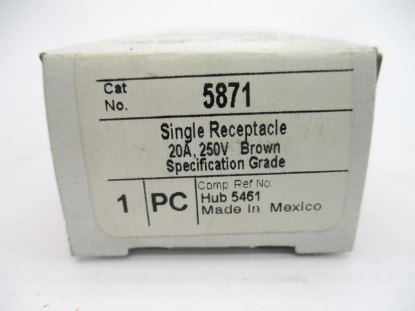 PASS & SEYMOUR 5871 250V 20A (BROWN) NSMP