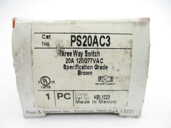 PASS & SEYMOUR PS20AC3 120/277VAC 20A (BROWN) NSMP