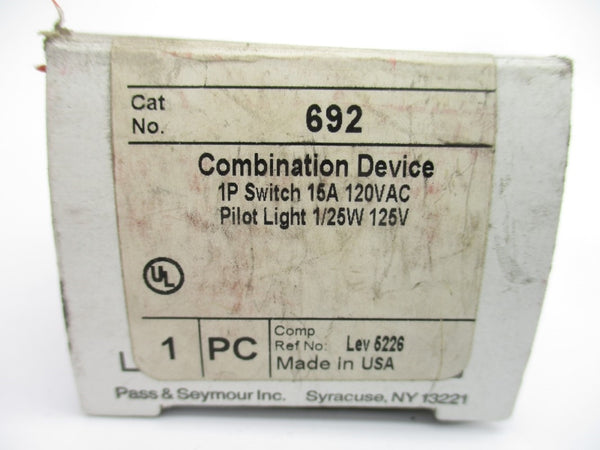 PASS & SEYMOUR 692 120VAC 15A (BROWN) NSMP