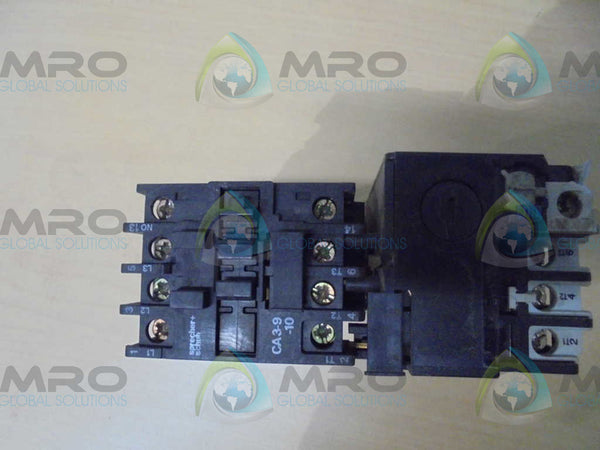 SPRECHER+SCHUH CA3-9C MOTOR STARTER WITH O/L RELAY UNMP