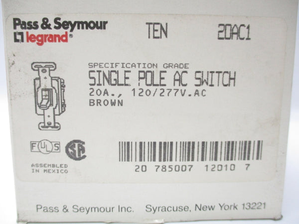 PASS&SEYMOUR 20AC1 (PKG OF 10) NSMP