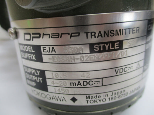 YOKOGAWA EJA530A-ECS4N-02EN/FF1/F1 10.5-42VDC 1450PSI NSNP