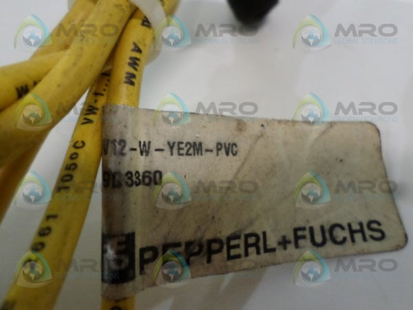 PEPPERL+FUCHS V12-W-YE2M-PVC 903360 CABLE CONNECTOR UNMP